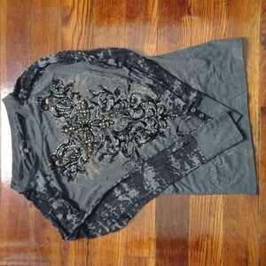 Miss Me long sleeve shirt women's small